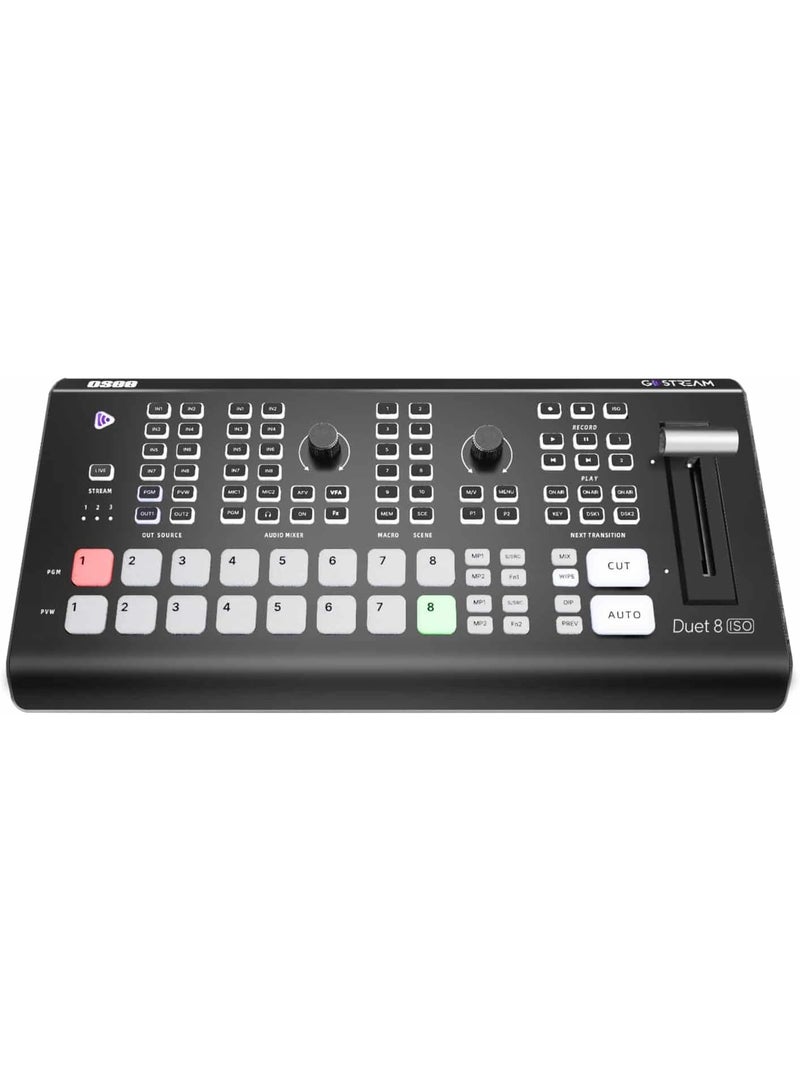 OSEE GoStream Duet 8 ISO Live Streaming Switcher - Image 1